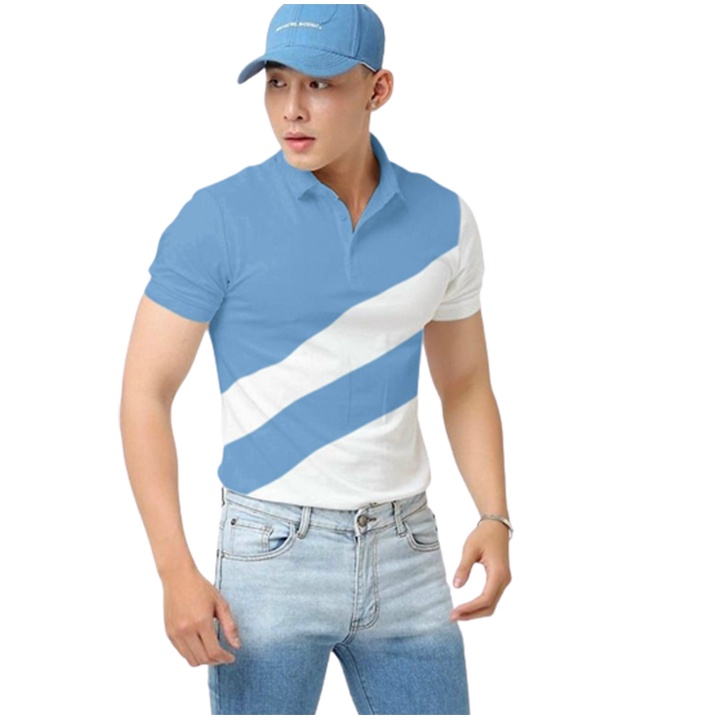 Áo thun polo nam có cổ tay ngắn vải thun cá sấu cotton xịn dày dặn mềm mịn thoáng mát SKM003