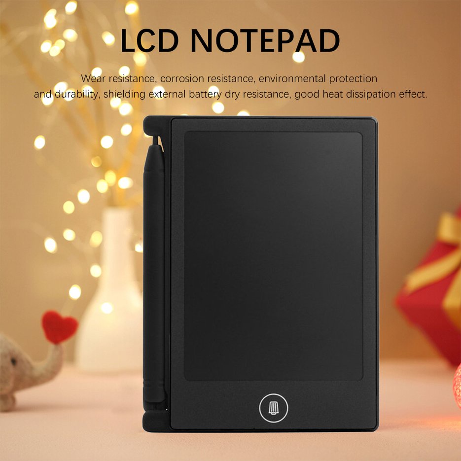 🤩Justbuy🤩 Bảng Viết Tự Xoá- Vẽ LCD-Điện Tử Thông Minh  4.4 inch Digital Lcd Notepad Kids Drawing Office Board