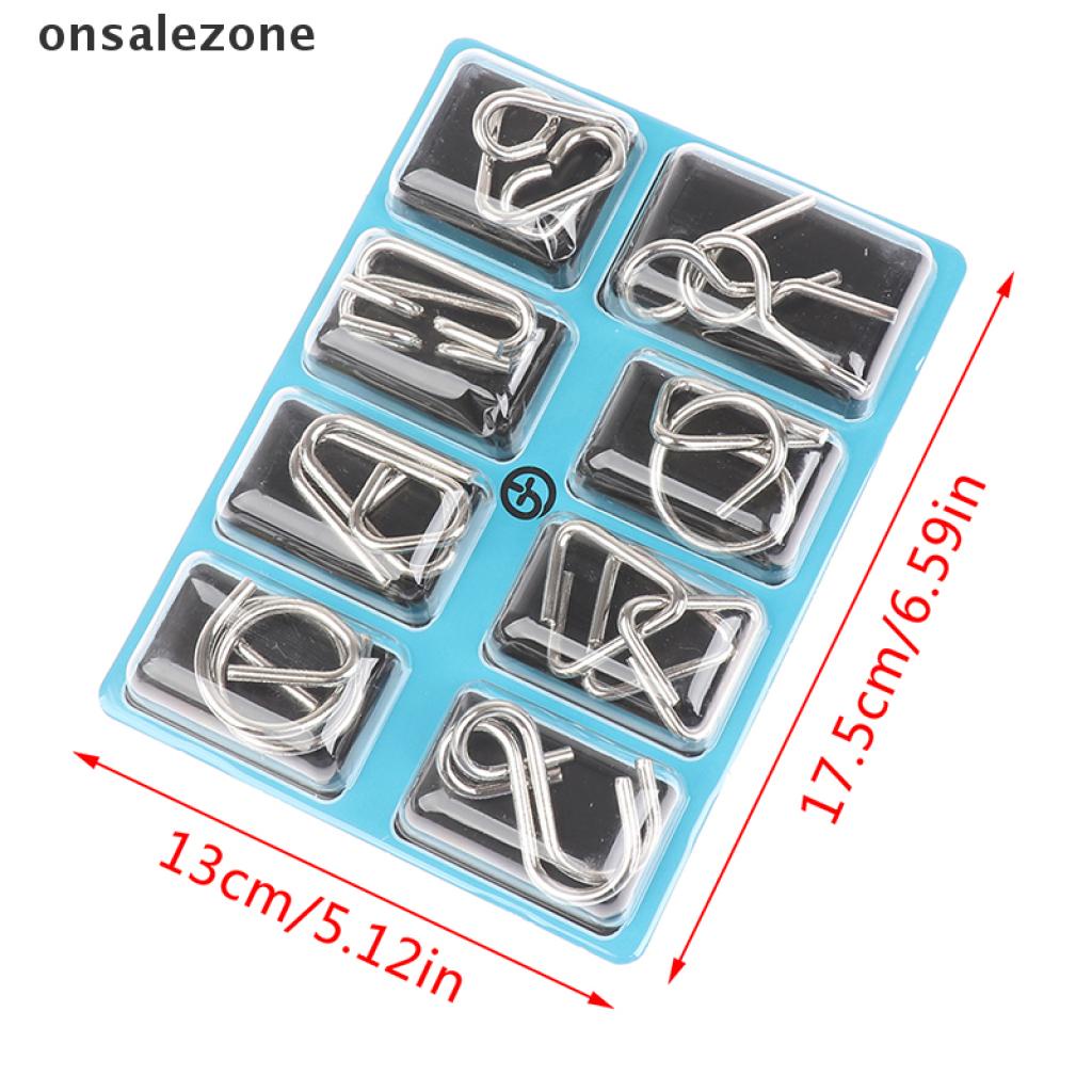 Ozvn Materials Metal 3D Montessori Puzzle Wire IQ Mind Brain Teaser Puzzles Children Jelly