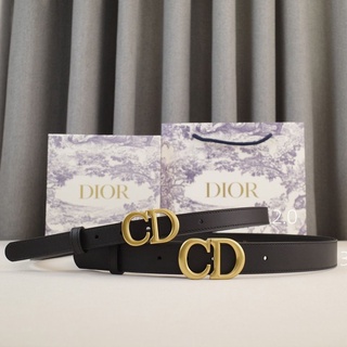 1PIX Dior CD women's belt leather ins youth belt first layer cowhide smooth buckle letter belt with formal pants 2022