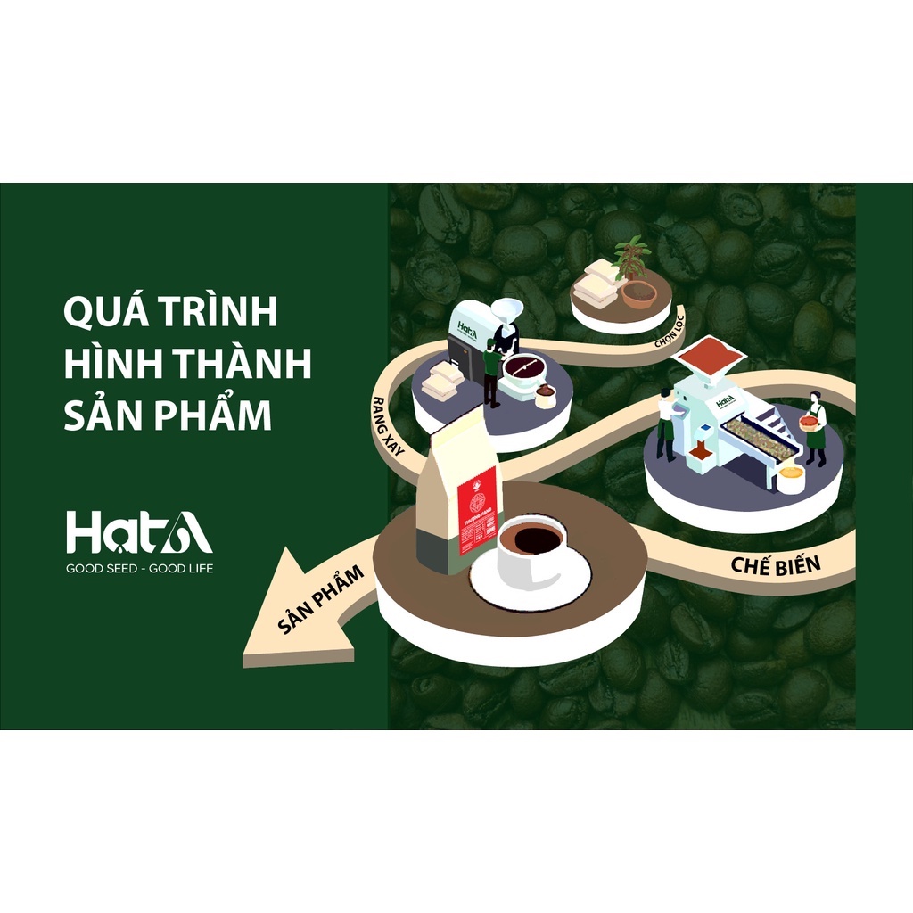 Cà Phê Arabica Nguyên Chất Dòng Thượng Hạng Hạt A Rang Mộc Hậu Vị Ngọt Thơm - Pha Máy, Pha Phin, Pha Cold Brew