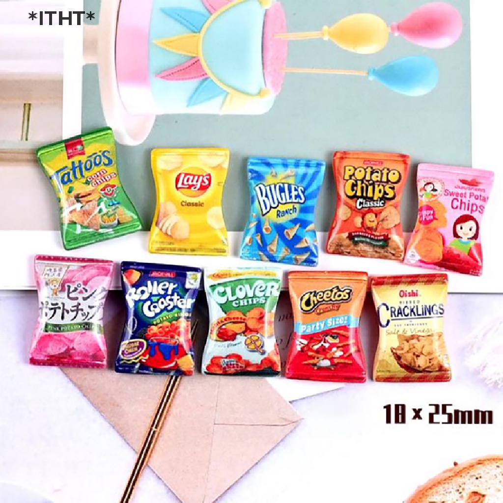 Bộ 10 mô hình kẹo 1: 12 1: 6 trang trí nhà búp bê xinh xắn