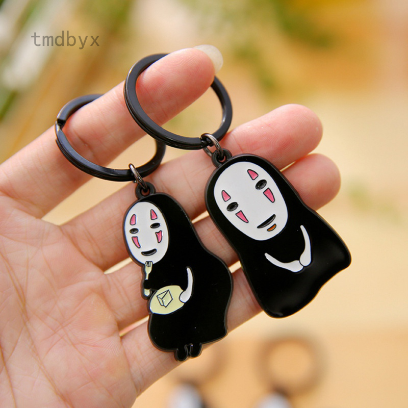 Móc khóa cặp đôi hình vô diện dễ thương