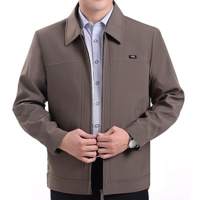 CL▤Middle aged fashion▥✠Áo Khoác Bố xuân thu jacket nam Trung Niên 40-60 tuổi