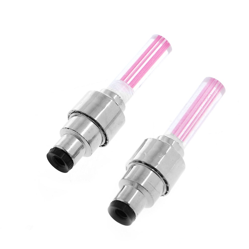 Bộ 2 Đèn LED 4 Màu Gắn Van Xe Đạp Màu Sắc
