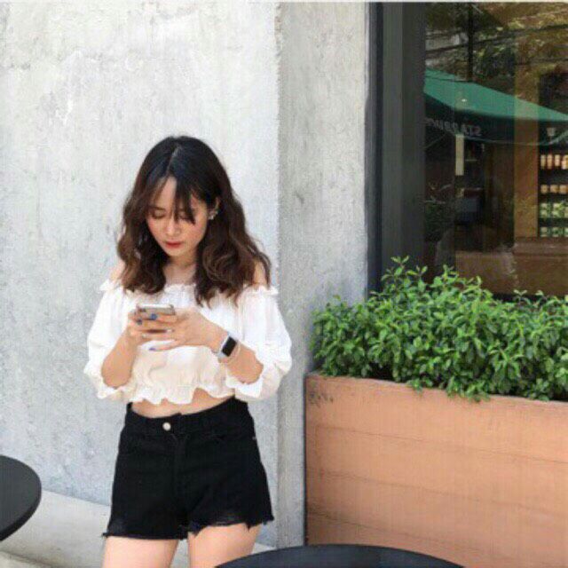 [Mã FAMAYWA giảm 10K đơn 50K] Áo trễ vai croptop bo eo siêu cưng❤ | BigBuy360 - bigbuy360.vn