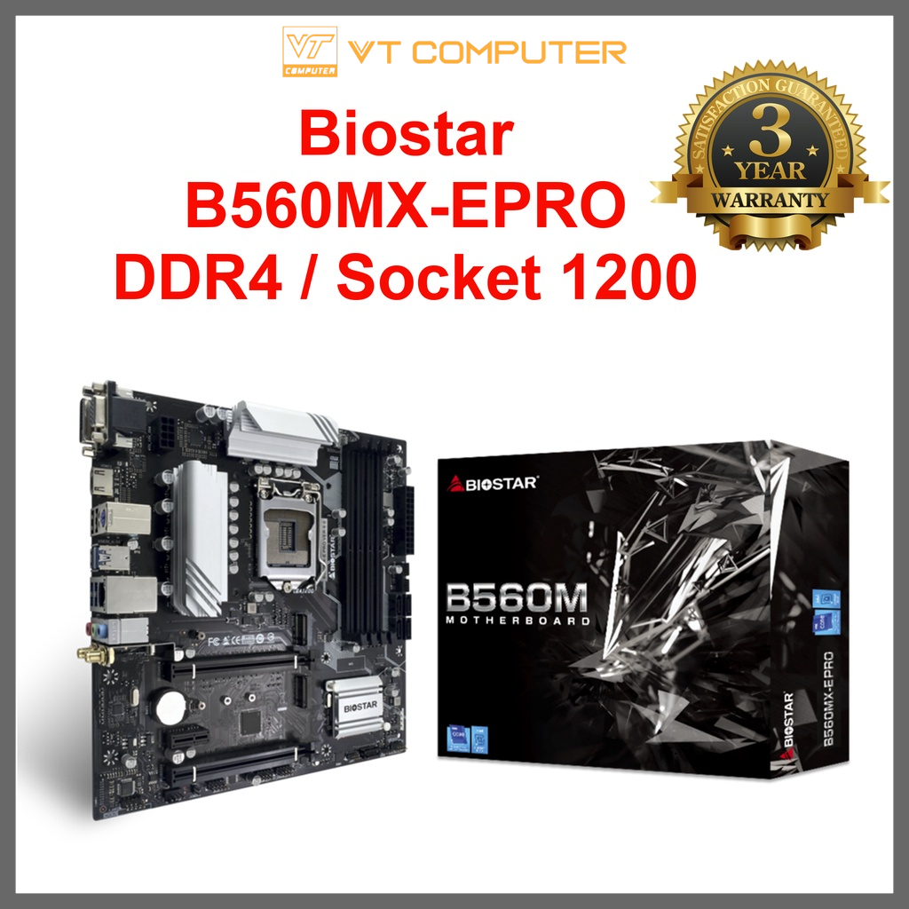 Bo Mạch Chủ Biostar B560MX-EPRO  / DDR4 / Socket 1200 / Bảo Hành 36 Tháng