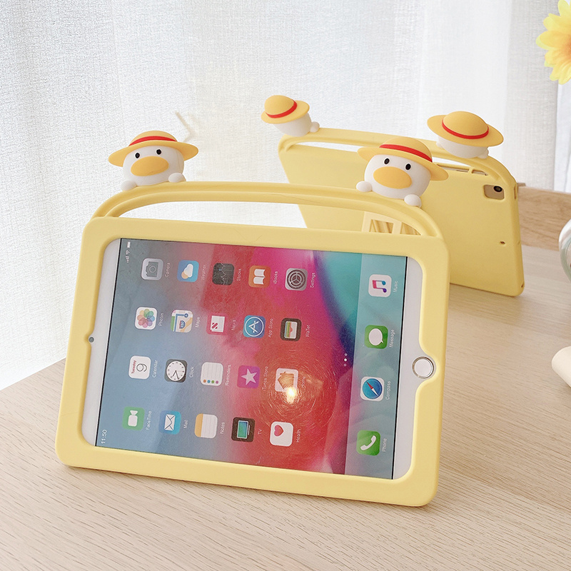 Ốp silicon Họa Tiết Hình Chú Vịt Dễ Thương Cho Ipad 9.7 2018 2017 10.2 7th Pro 9.7 10.5 Air 1 2 3 | BigBuy360 - bigbuy360.vn