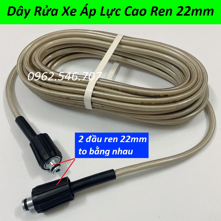 Ống Dây Xịt Rửa Xe Áp Lực Cao 3 Lớp Lõi 10M- 15M- 20M- 30M Loại Tốt