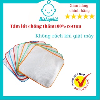 Tấm lót chống thấm cao cấp Đô Rê Mon 100% cotton không rách khi giặt máy