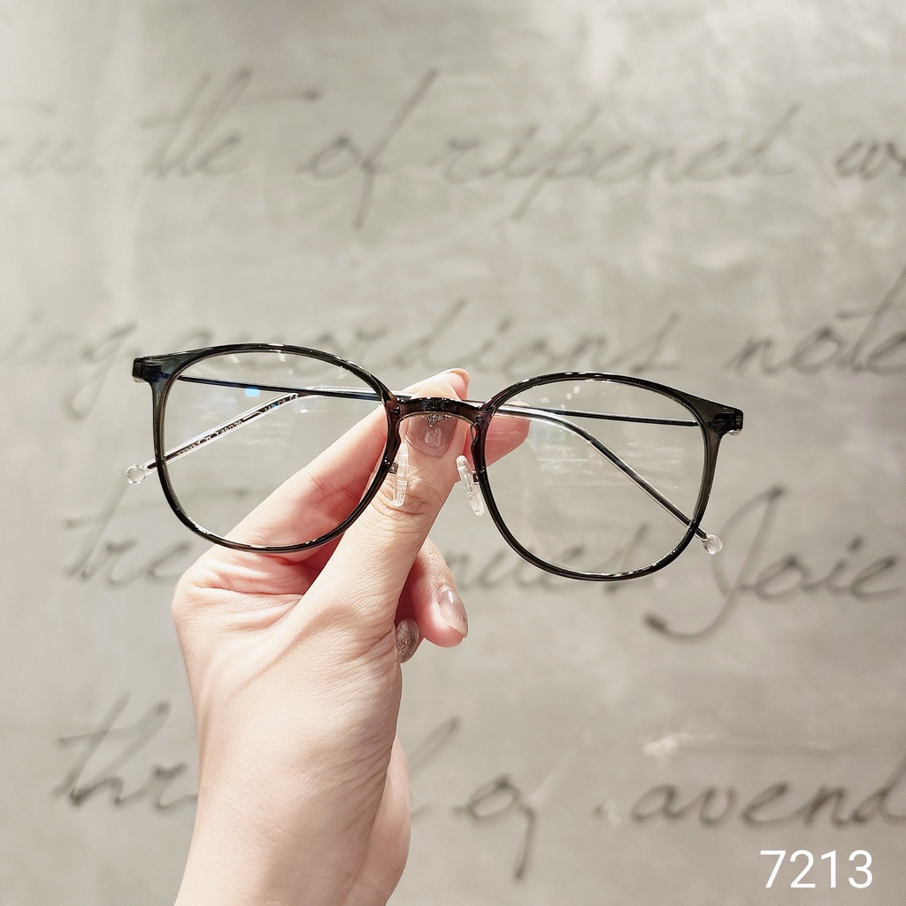 Gọng kính tròn nam nữ LILYEYEWEAR chất liệu nhựa thanh mảnh nhẹ nhàng màu sắc thời trang 7213
