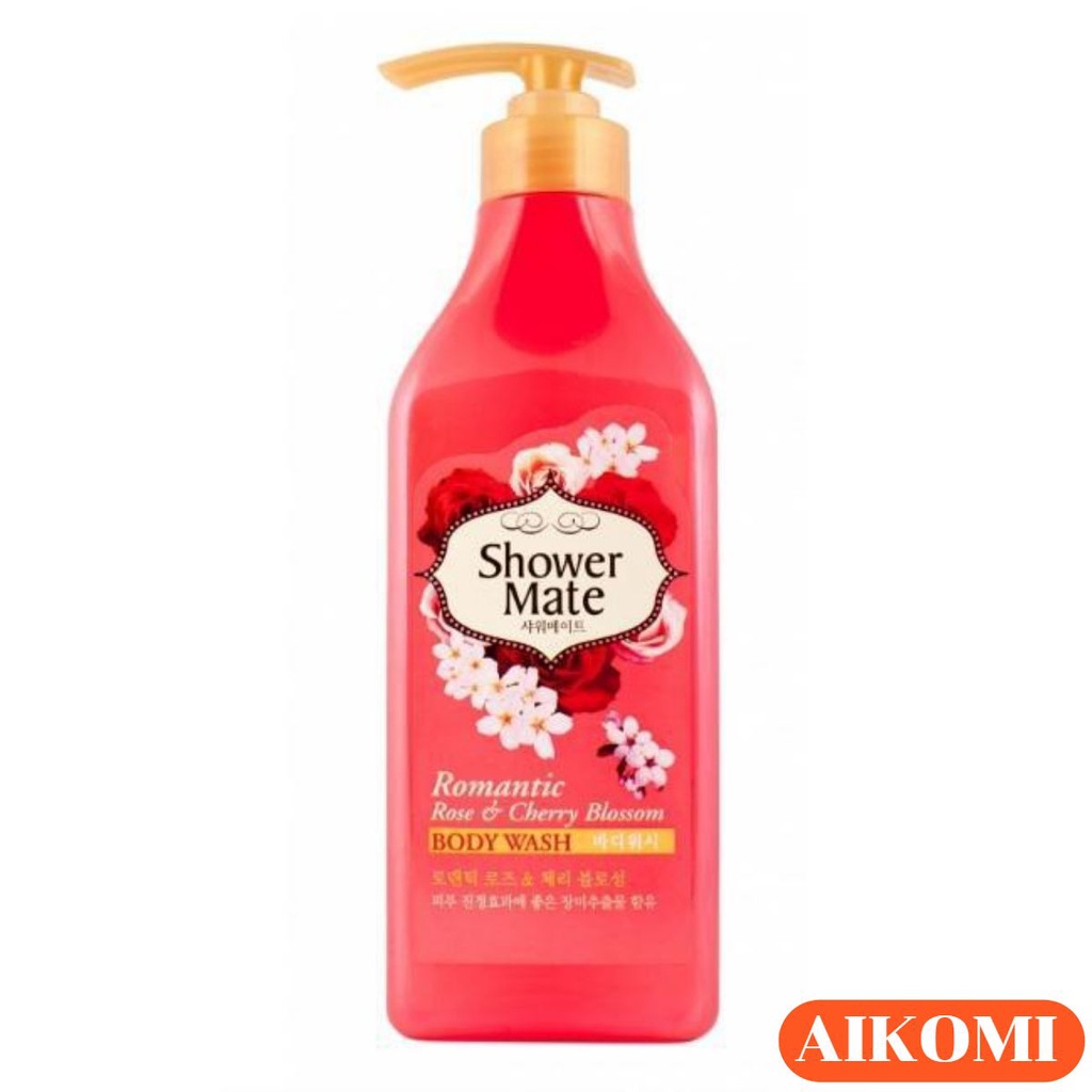 Sữa Tắm Tinh Chất Hoa Đào và Hồng Tươi Shower mate Rose &amp; Cherry Blossom 550g