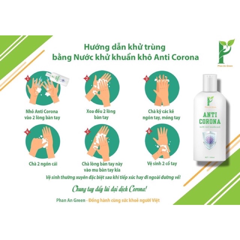 Dung dịch xịt kháng khuẩn Phan An Green