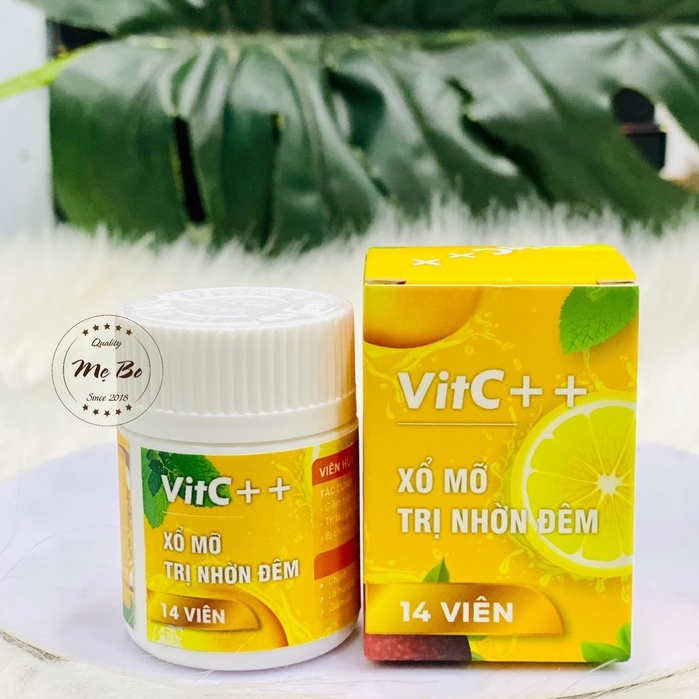 Viên xổ mỡ ban đêm VitC++ hộp 14 viên chính hãng