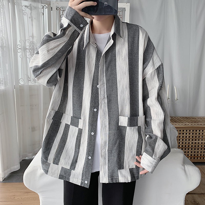 Men's Fashion Plaid Long Sleeve Shirt