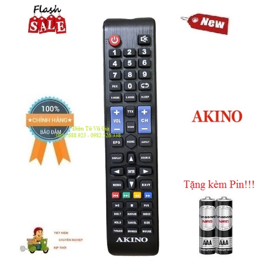 Remote Điều khiển tivi AKINO các dòng LED/LCD/ Smart TV- Hàng mới chính hãng AKINO 100% Tặng kèm Pin