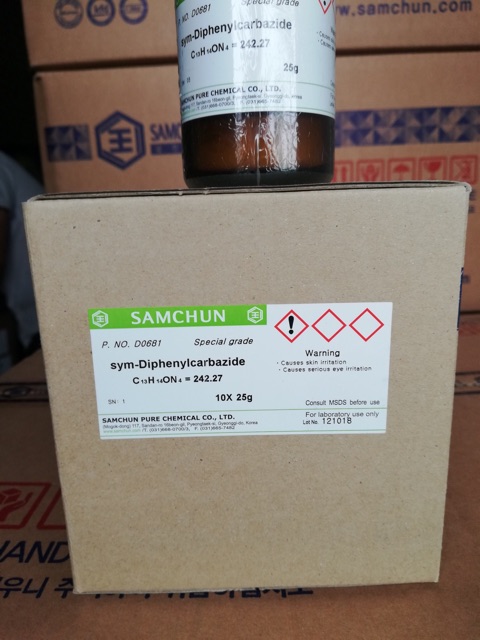 Hóa chất sym- Diphenylcarbazide 1,5- Diphenylcarbohydrazide D0681 Samchun Hàn Quốc lọ 25g