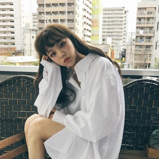 áo sơmi oversize form rộng dáng dài