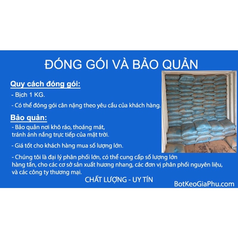 1kg bột keo bời lời làm nhang