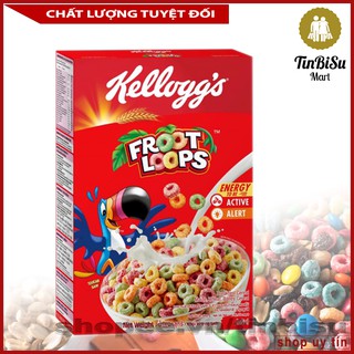 Ngũ cốc dinh dưỡng - Bánh ăn sáng Kellogg's Froot Loops 300g chính hãng