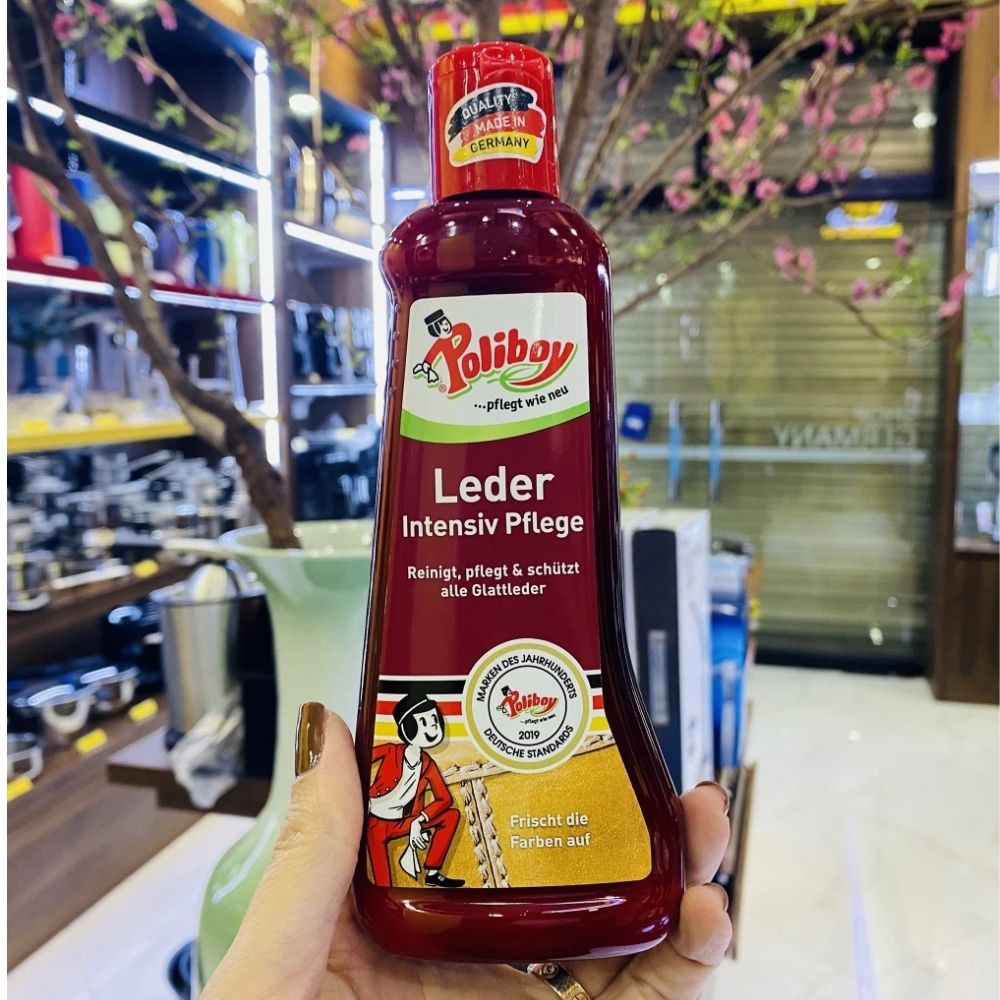 Dung dịch vệ sinh, bảo dưỡng, làm bóng đồ da Poliboy 200ml - Shop Dalavii