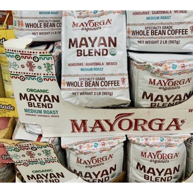 ( sale xả kho ) Cà Phê Hạt Mayorga Organics Mayan Blend 907g (8/022)