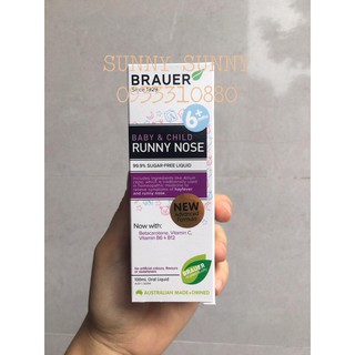 Siro trị sổ mũi brauer runny nose 100ml