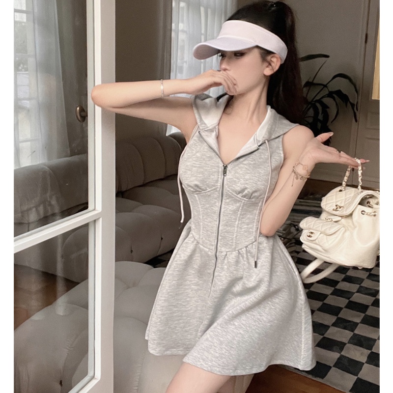 Đầm Hoodie Chữ A Dáng Rộng