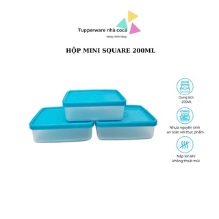 Hộp vuông mini square 180ml đựng hành / tỏi / ớt / ăn dặm