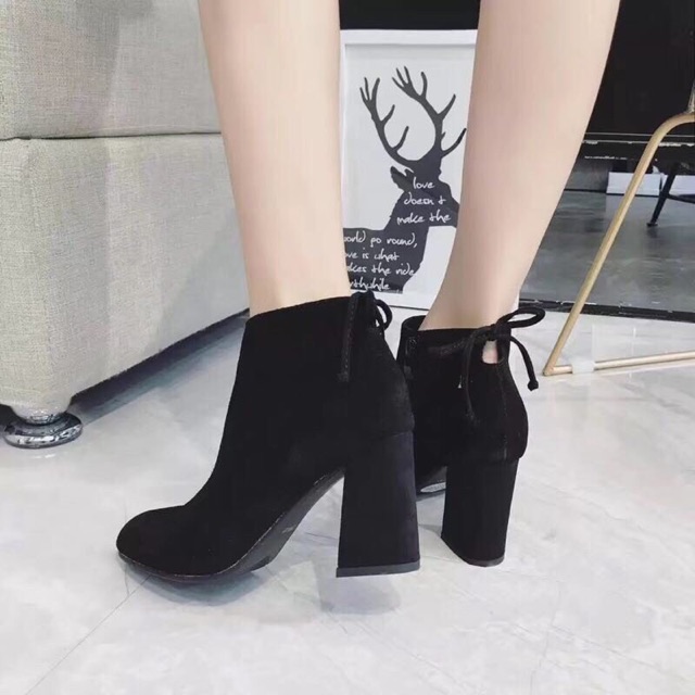 Bốt 7cm buộc sau