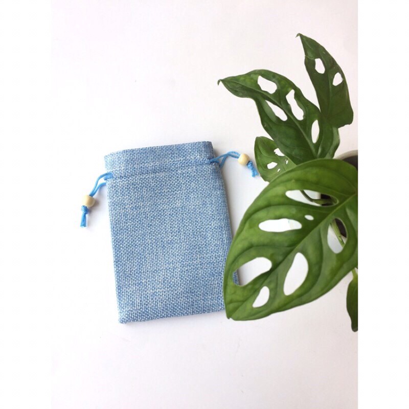 Túi vải bố 17*23cm dây rút đựng bài Tarot trang sức mỹ phẩm quà tặng túi thơm