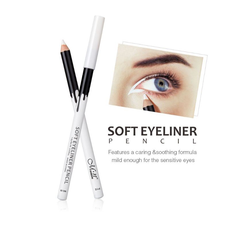 Chì Kẻ Mắt Highlight Màu Trắng - Snow White Soft Eyeliner Pencil