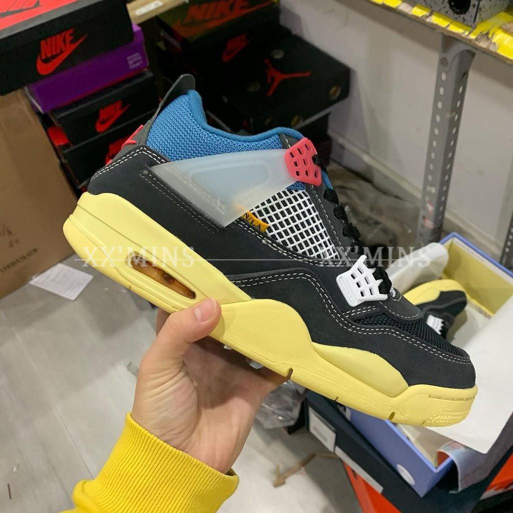 Giày Air Jordan 4 x Union "Off Noir" (Best Quality)