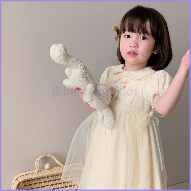 Đầm Công Chúa Cổ Búp Bê Thời Trang Mùa Hè Dành Cho Bé Gái 202