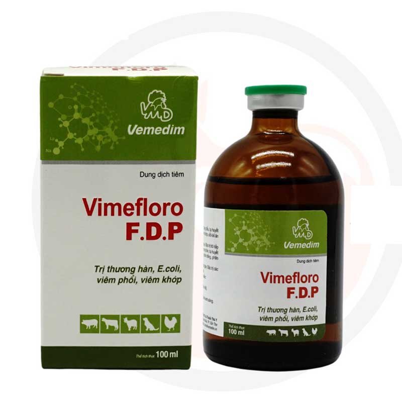 Vemedim Vimefloro FDP viêm phổi, tiêu chảy chai 100ml