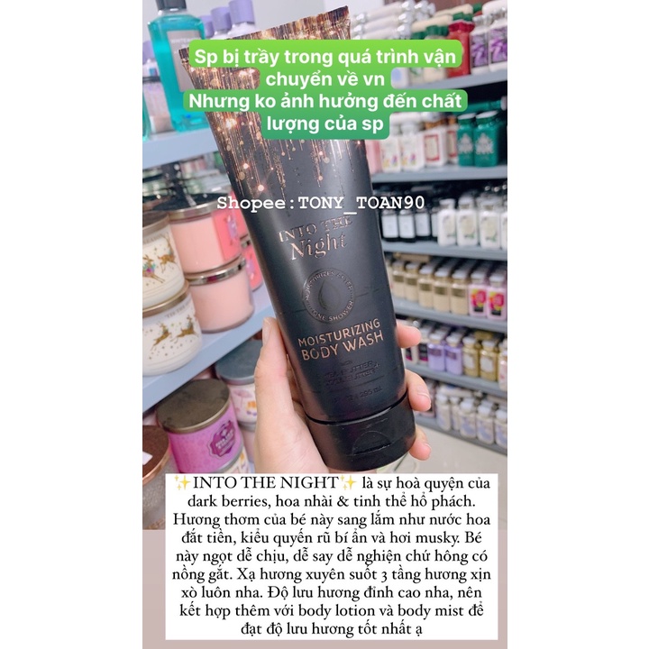[Tem Trầy] Kem tắm Into The Night - Bath And Body Works