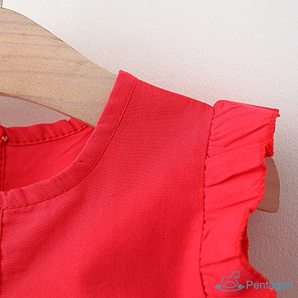 Đầm Công Chúa Không Tay Kèm Nón Thời Trang Cho Bé Gái 0-4 Tuổi