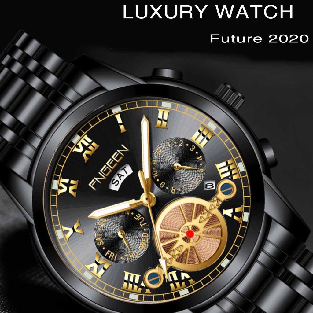Đồng hồ nam FNGEEN F15 mặt tròn giả cơ có lịch thưs thứ và ngày,kiểu dáng đẳng cấp sang trọng | BigBuy360 - bigbuy360.vn