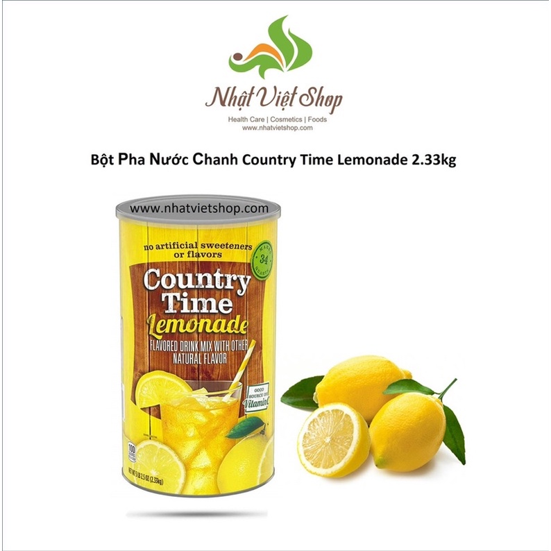 Bột Pha Nước Chanh Country Time Lemonade 2.33kg - Mỹ