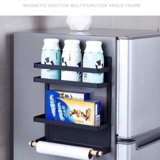 (Tặng 5 móc nhỏ treo đồ xinh xinh) Giá treo tủ lạnh đa năng-