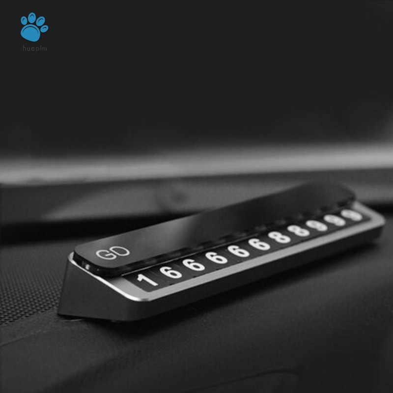 HP Resin Temporary Parking Card Mobile Phone Number Phone Plate Slide Cover Parking Card