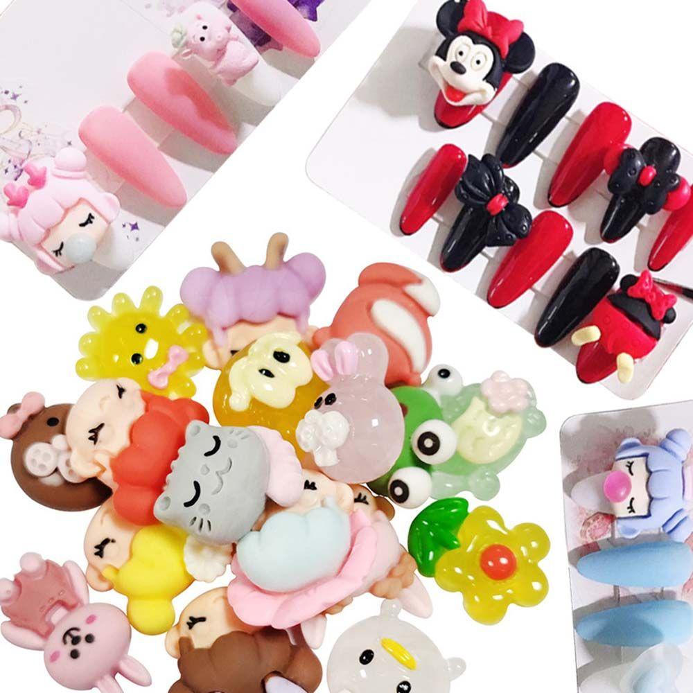 Phụ Kiện Trang Trí Móng Tay 3D Hình Gấu Dễ Thương DIY