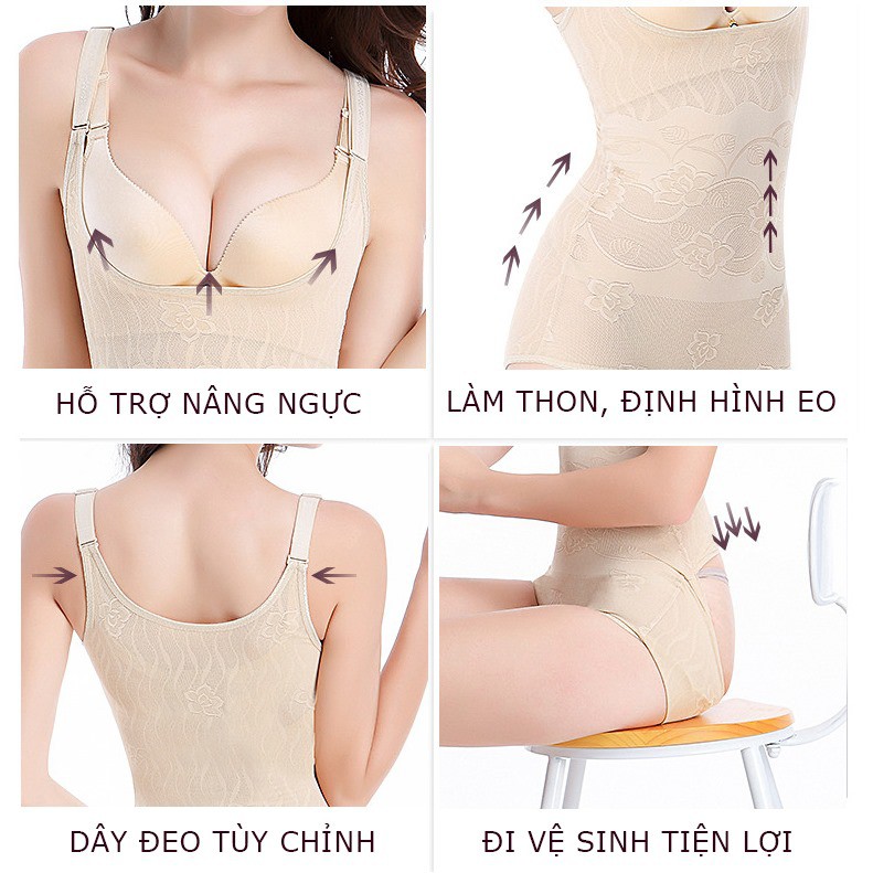 [Mã 12FASHIONSALE1 giảm 10K đơn 50K] Body Gen Định Hình Toàn Thân Hỗ Trợ Lấy Lại Vóc Dáng Hàng Loại 1 | BigBuy360 - bigbuy360.vn