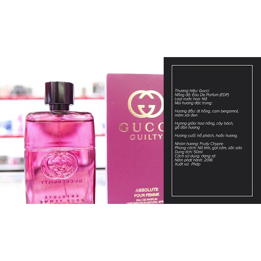 GUCCI Guilty nữ SO HOTTTT !!!  GUCCI Guilty Absolute Pour Femme EDP Full Seal