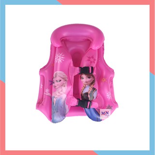 Áo phao bơi đỡ cổ họa tiết cho bé gái cho trẻ 3 - 8 tuổi Hình Elsa và Anna