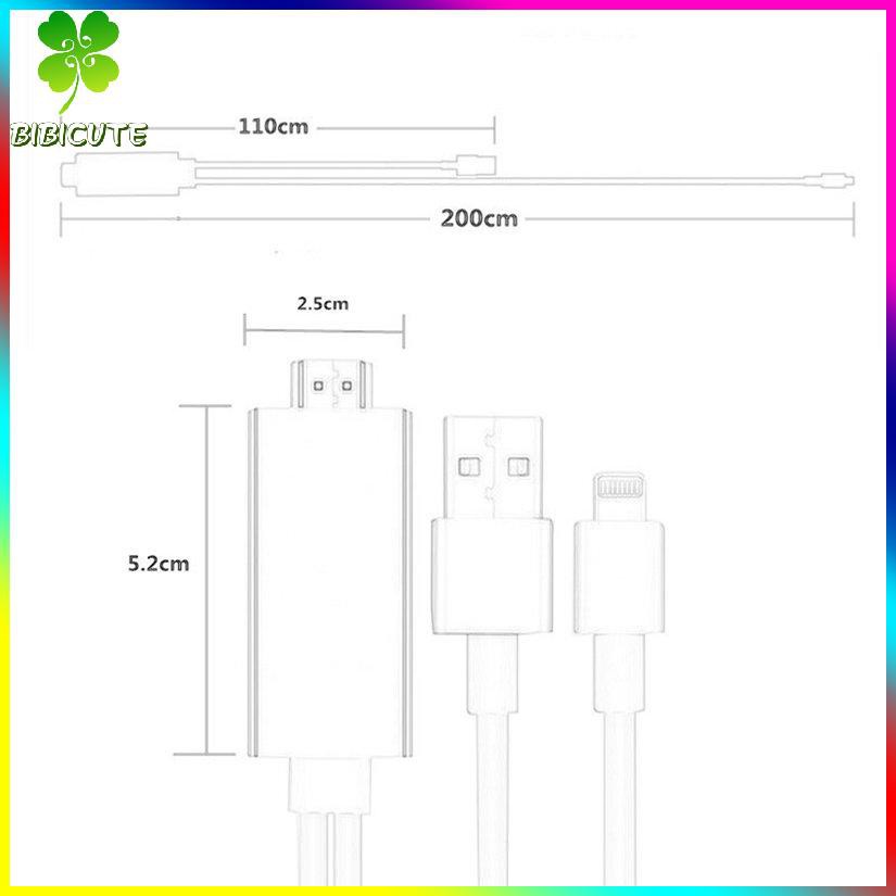 Dây Cáp Chuyển Đổi Cổng Lightning Sang Hdmi Cho Iphone 5s 6 6s