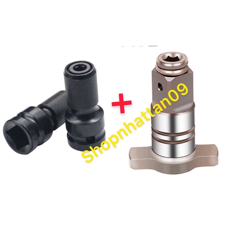 Đầu chữ T thay thế cho máy siết bulong + ĐẦU CHUYỂN BULONG SANG VÍT 1/2