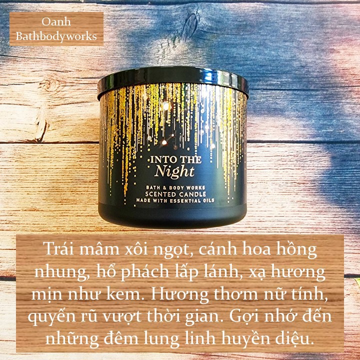 [Hot] Nến thơm INTO THE NIGHT - Bath &amp; Body Works