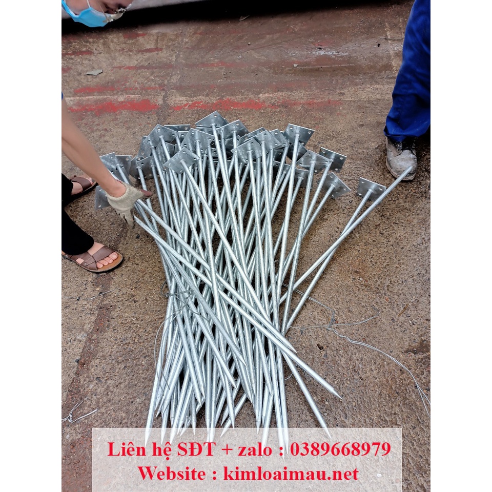 Kim thu sét  mạ kẽm Phi 16 dài 1 mét