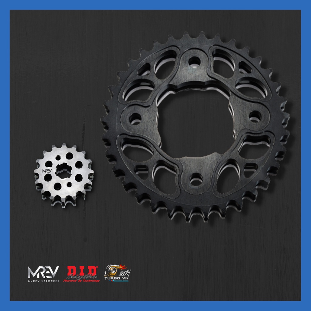 Nhông Sên Dĩa MREV cho xe Honda Wave RS125 / RSX fi / MSX125 / Blade 110/ Wave alpha 2016-2022/ Future125 Fi